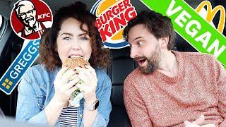 TASTING VEGAN FAST FOOD 2020 | Burger King, McDonalds, Greggs, KFC