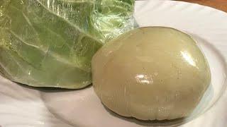 HOW TO MAKE CABBAGE FUFU | NO PSYLLIUM HUSK NO OATS POWDER