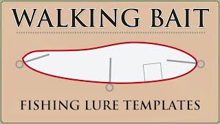 Making a Walking Topwater Baits. | Templates for wooden lures.