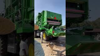 Loading bale wrap in our new cp770 john deere #cp770 #farming #cottonproduction