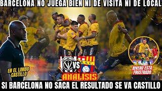 BARCELONA JUEGA MAL Y DE NO AVANZAR EN COPA SE IRIA SEGUNDO CASTILLO DEL EQUIPO