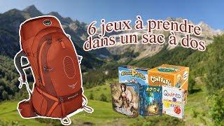 6 jeux de société à prendre dans un sac à dos 