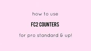 how to use fc2 counters