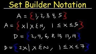 Set Builder Notation and Roster Method