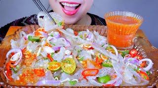 ASMR SỨA SÔT THÁI  - JELLYFISH IN THAI SAUCE  EATING SOUNDS | LINH ASMR