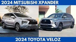 2024 Mitsubishi Xpander Vs. 2024 Toyota Veloz as they are both excellent MPVs Comparison
