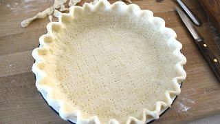 Mom's No Fail Flaky Pastry Recipe (and step by step tips on how to roll the dough & crimp the edges)