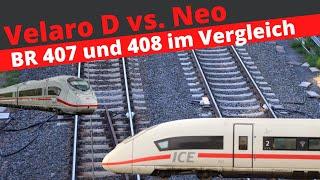 Der neue ICE 3 Velaro neo und der Velaro D im Vergleich | BR 407 vs. 408