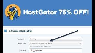 HostGator Coupon Code 75% OFF! [Exclusive Deal For Limited Time 2018]