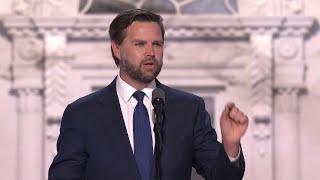 Vice President candidate Sen. J.D. Vance speaks at Republican National Convention