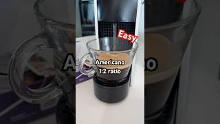 Easy Americano recipe for Nespresso Essenza Mini #recipe #coffee