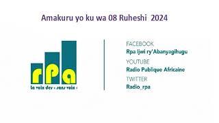 Amakuru yo ku wa 08 Ruheshi  2024