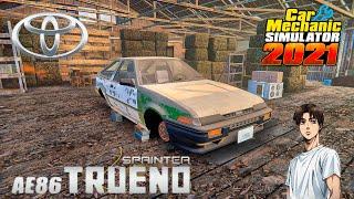 Found Takumi Fujiwara's Toyota AE86 abandoned in a barn