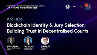 Panel | Blockchain Identity & Jury Selection: Building Trust in Decentralised Courts | MD4DJ 2025
