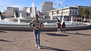 Let's walk to Square of Mohammed V and United Nations Square in  Casablanca Morocco