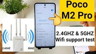 Poco m2 pro Wifi 5ghz and 2.4ghz support and strength test