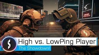 Showdown: High vs. Low Ping Player