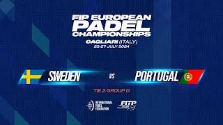  SWEDEN vs PORTUGAL  - Tie 2 - Men - FIP EUROPEAN PADEL CHAMPIONSHIPS - Court 2