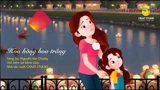 HOA HỒNG HOA TRẮNG  MV Hoạt Hình | Ca Nhạc Thiếu Nhi Hay Cho Bé