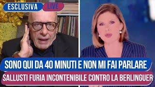 Sallusti Sbotta con la Berlinguer che non lo fa parlare e Zittisce Fratoianni su Bologna