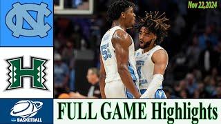 North Carolina vs Hawai'i [ Game Highlights ] Nov 22, 2024 |College men's basketball 2024 | Ncaa