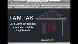 Cara mudah Membuat Tampak - Tutorial autoCAD