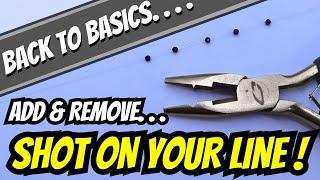 Match Fishing Basics - Adding & Removing Shot - How To Add & Remove Shot On Your Line