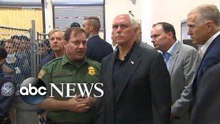 Pence visits two migrant detention centers in Texas