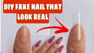 How to Make Fake Nails that Look Real with Plastic 2021 | DIY Strong Fake Nails At Home | Fake Nail