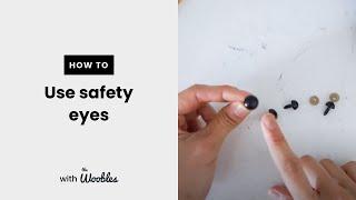 How to put safety eyes on crochet amigurumi