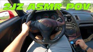 Pure 2JZ Turbo ASMR Sounds. MK4 Supra POV