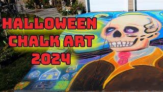 "Scarry Night" - ABC Allred Halloween Chalk Art 2024