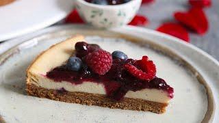 New York CHEESECAKE | Cotta al forno, senza uova, senza latte