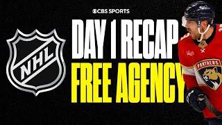 NHL FREE AGENCY DAY 1 RECAP, Biggest WINNERS & LOSERS: Panthers RETAIN Reinhart | CBS Sports