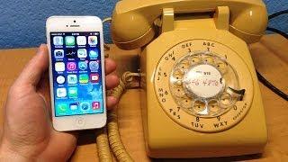 Voice Quality - iPhone 5 vs Antique Rotary Phone