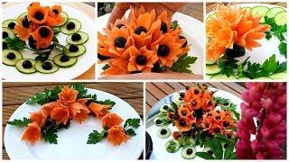 10 Super Salad decoration tutorial - 10 Easy Ideas Food Art