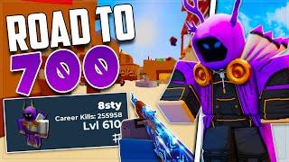 ROAD TO LEVEL 700 in Roblox Arsenal Part 1