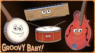 "Country Western!" – Baby Sensory Music Video – Lively Dancing Musical Instruments