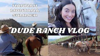 Colorado Dude Ranch Family Vacation Vlog: beginner horseback riding, western outfits, LEANING IN 