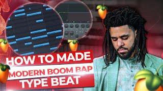 How To Make A MODERN Boom Bap Beat From Scratch (FL Studio Tutorial)