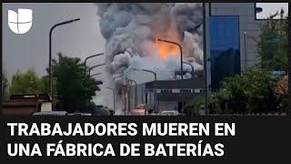 Las imágenes del voraz incendio en una fábrica que dejó al menos 22 trabajadores muertos