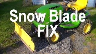Snow Blade For Lawn Tractor Fix Without Welding - Stop Bending Snow Plow Dozer Blade Mount Brackets