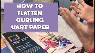 How to FIX CURLING UArt Paper!!!!!! THIS WORKS!