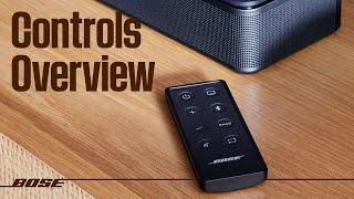 Bose TV Speaker – Controls Overview