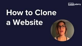 How to clone a website