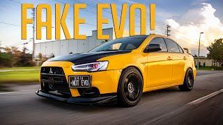 FAKE EVO X GOES TO AN EVO X CAR MEET! (Also: Oil change)