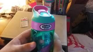 Zak Designs - Trolls 17.5oz Plastic Water Bottle Blue/Pink Unboxing