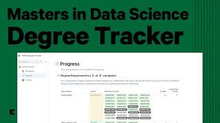 Walkthrough: Michigan MADS Degree Tracker