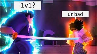 i Met A TOXIC Player, So I 1V1'd him.. (Roblox The Strongest Battlegrounds)