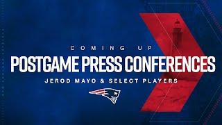 Patriots Postgame Press Conferences 11/24: HC Jerod Mayo, Drake Maye & Select Players